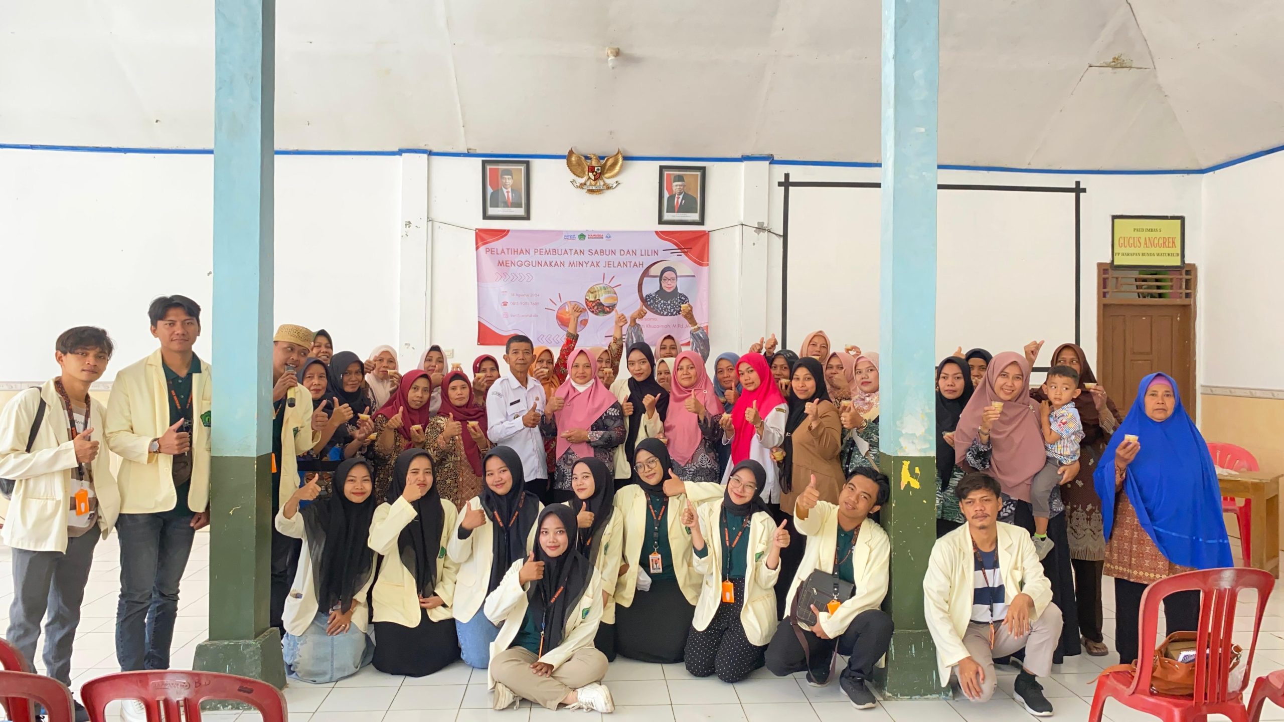 KKN 15 UNUGHA Desa Watukelir: Pemberdayaan Masyarakat Melalui Pelatihan Pengolahan Minyak Jelantah Menjadi Sabun Cuci.